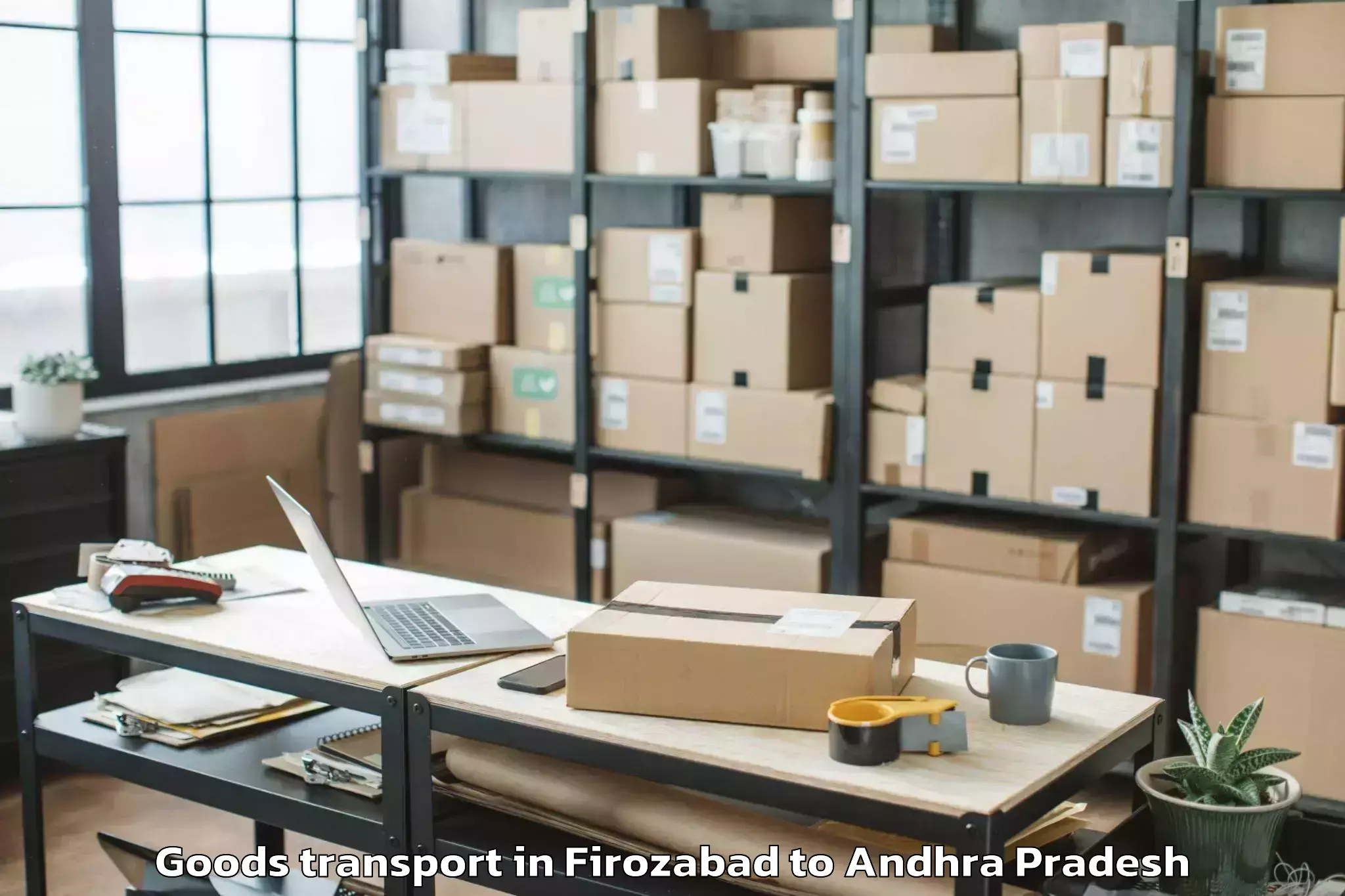 Professional Firozabad to Chintalapudi Goods Transport